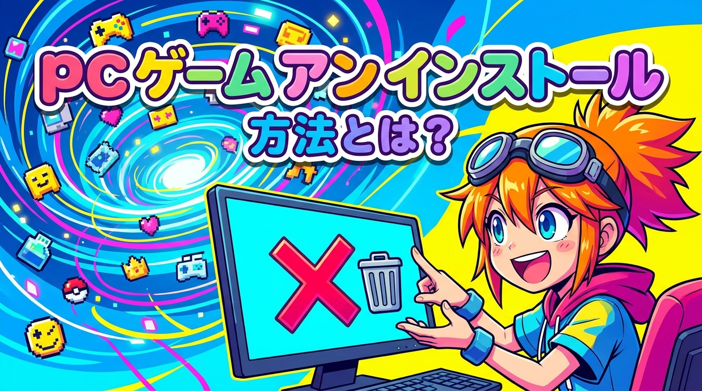 pc ゲーム アン インストール 方法とは？