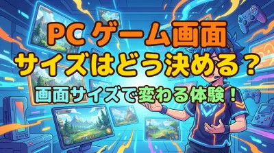 pc ゲーム 画面 サイズはどう決める？