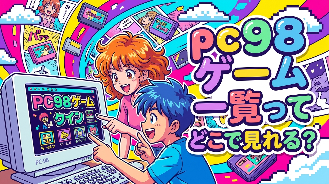 pc98 ゲーム 一覧ってどこで見れる？ゲームPCセレクト
