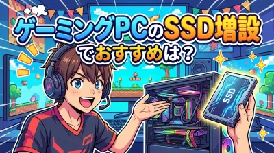 ゲーミングPCのSSD増設でおすすめは？