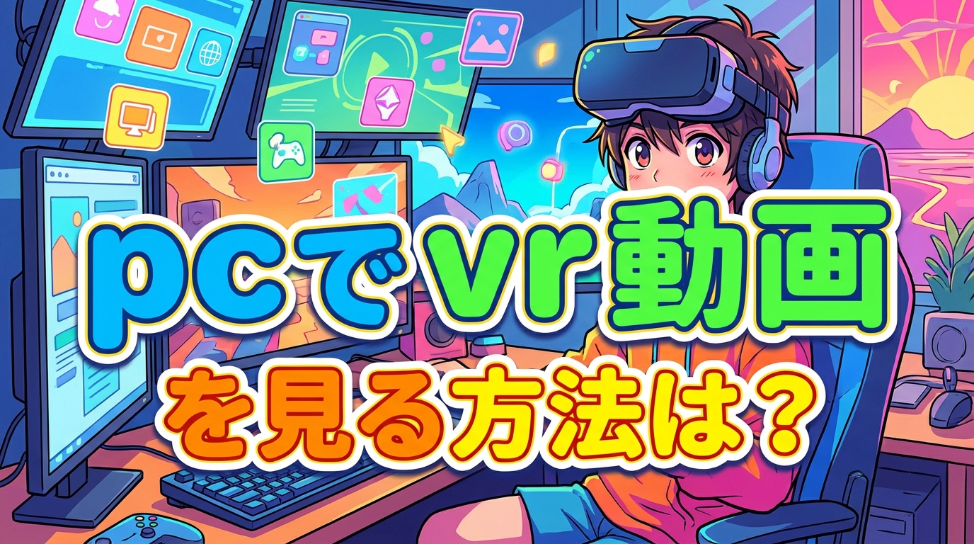 pc で vr 動画 を 見る 方法は?