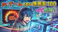 pc ゲーム cpu 使用 率 100って危険？