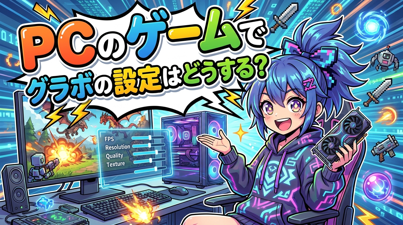 pcのゲームでグラボの設定はどうする?