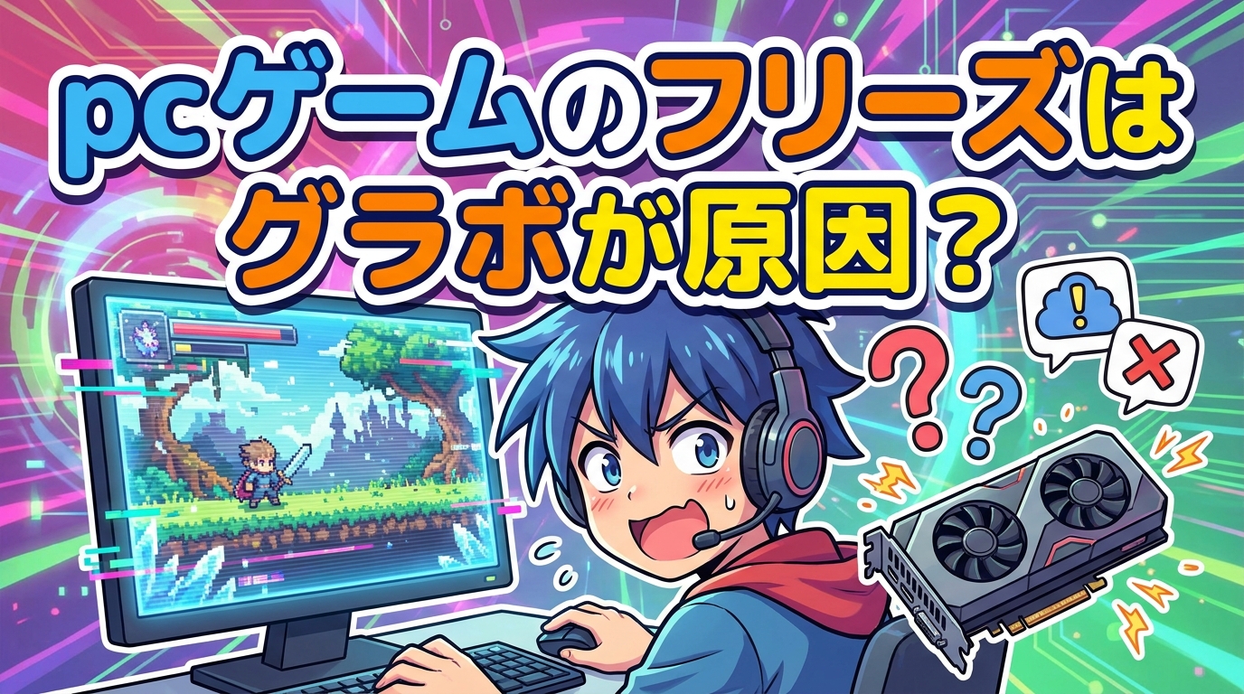 pcゲームのフリーズはグラボが原因?