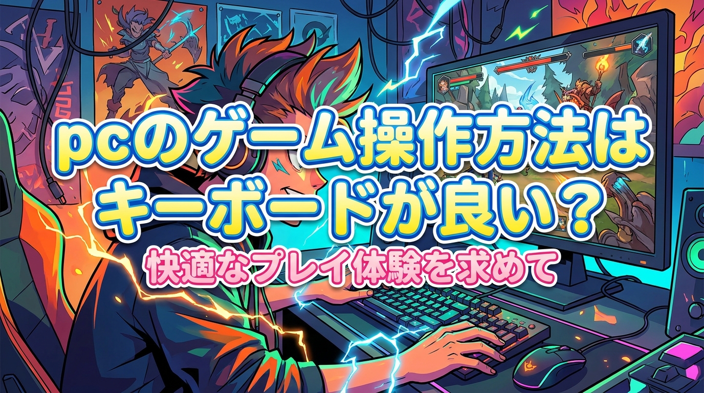 pcのゲーム操作方法はキーボードが良い？