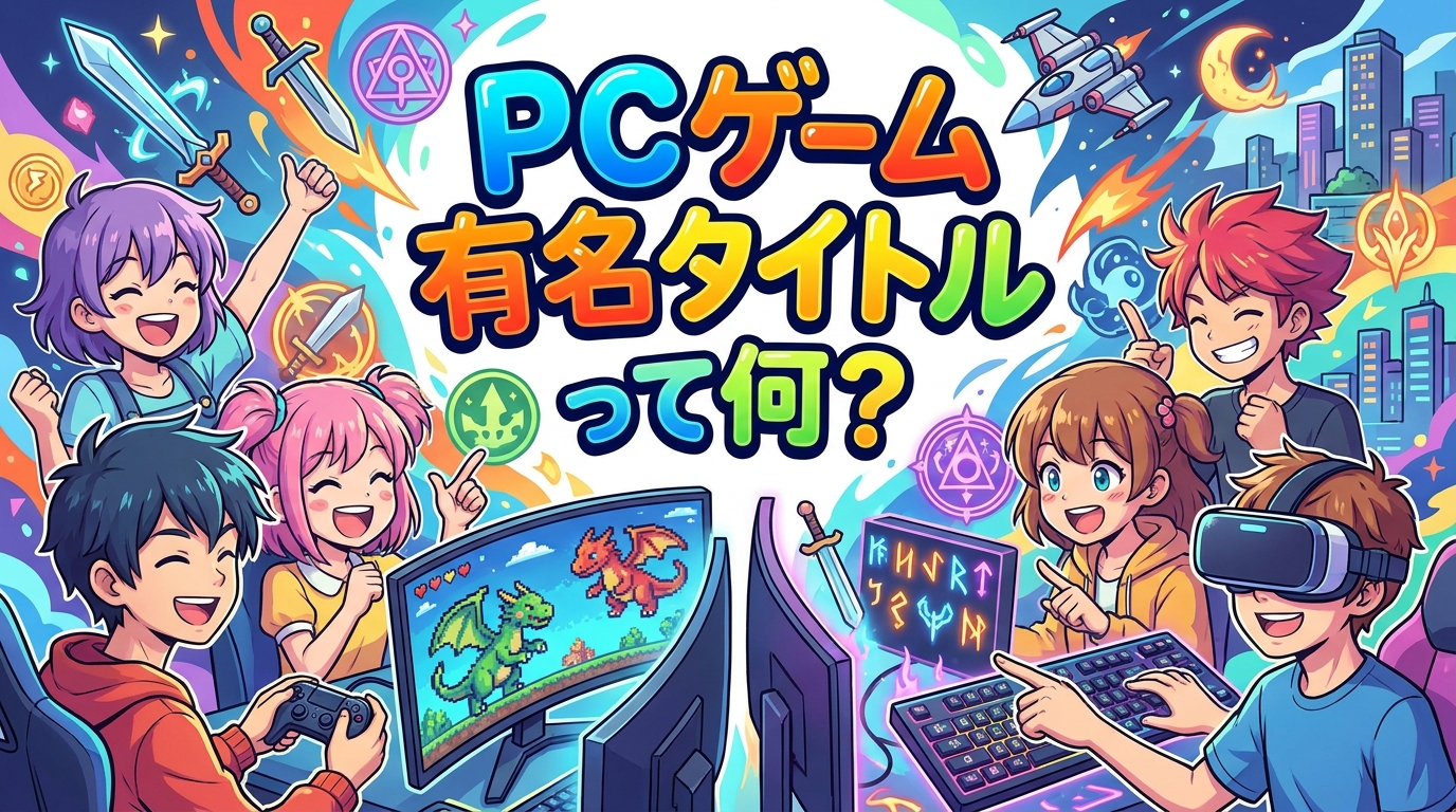 pc ゲーム 有名 タイトルって何?