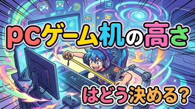 pc ゲーム 机 の 高 さはどう決める？