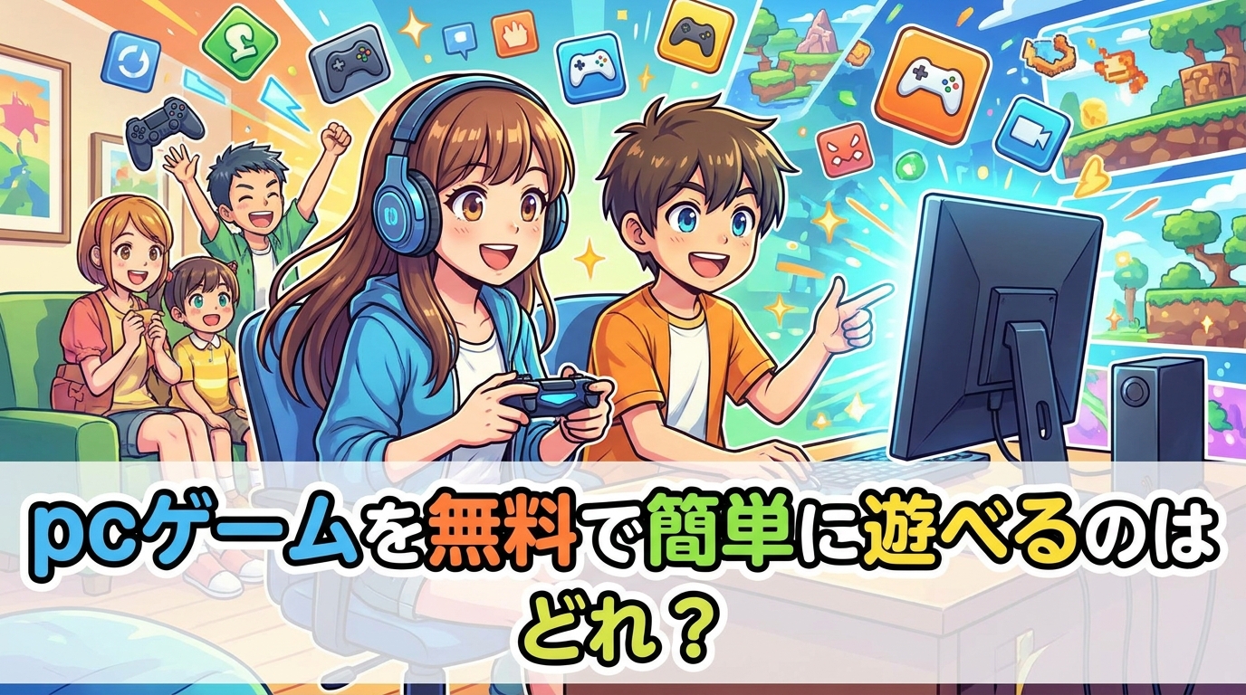 pcゲームを無料で簡単に遊べるのはどれ?
