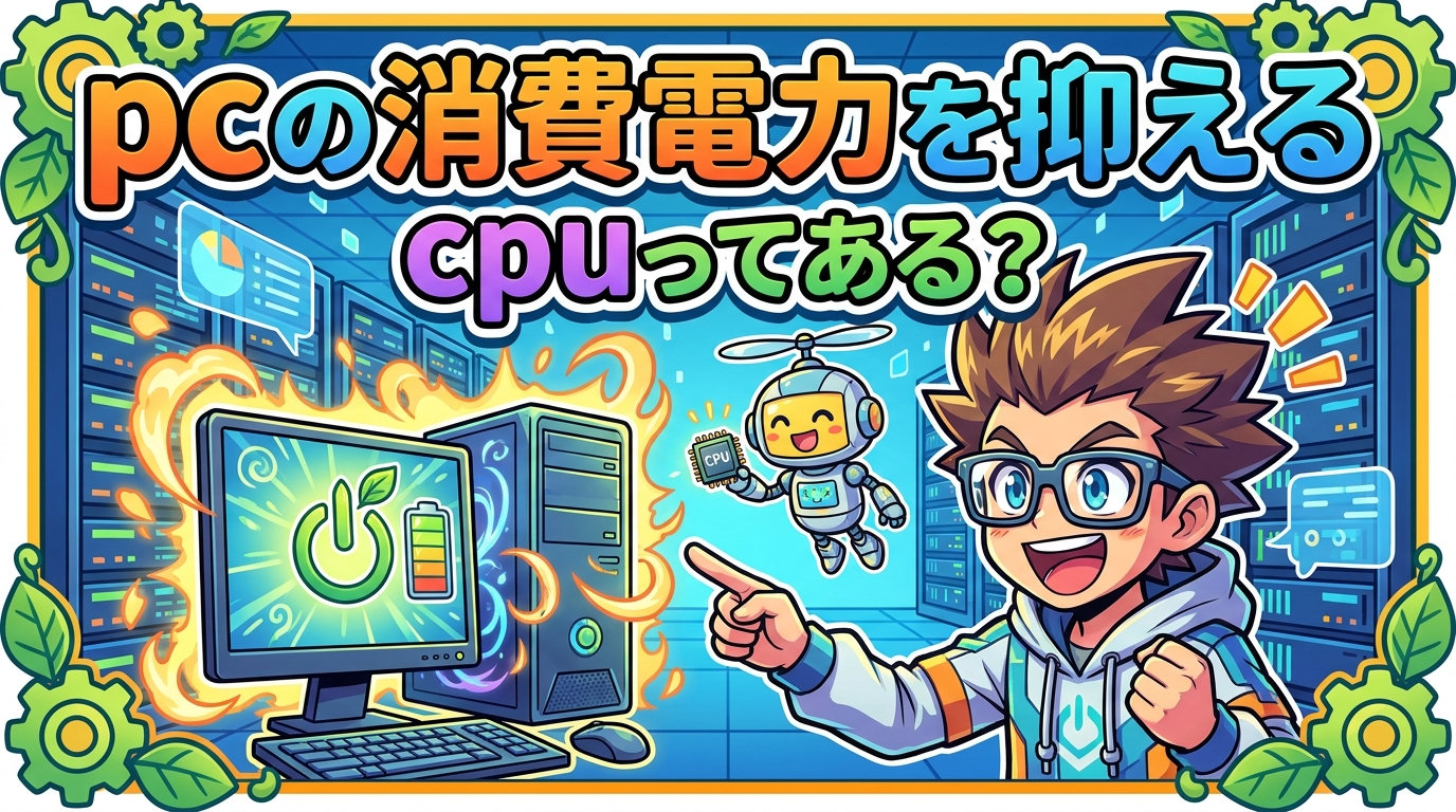 pcの消費電力を抑えるcpuってある?