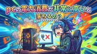 pcの電力消費が非常に高いと落ちるの？