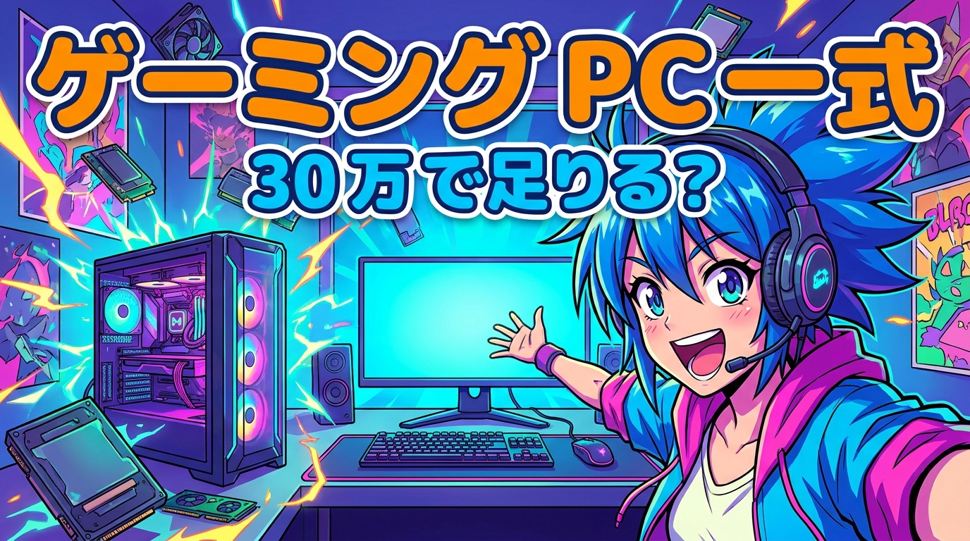 ゲーミング pc 一式 30 万で足りる?