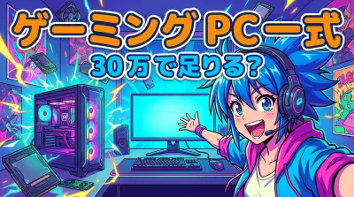 ゲーミング pc 一式 30 万で足りる？