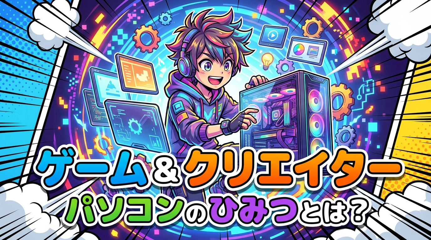ゲーム & クリエイター パソコン の ひみつとは?