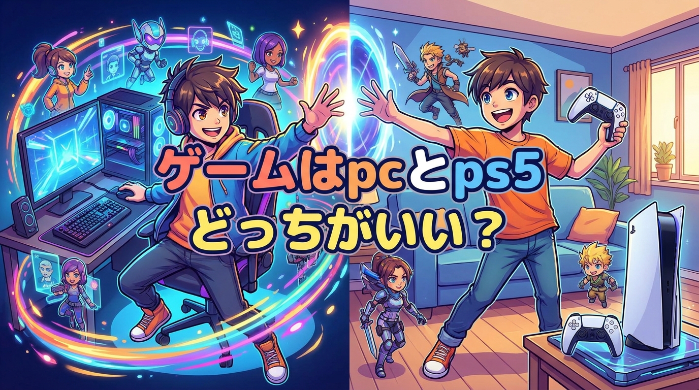 ゲームはpcとps5どっちがいい?