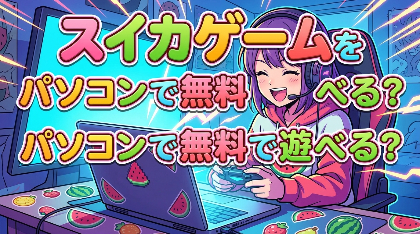 スイカゲームをパソコンで無料で遊べる?