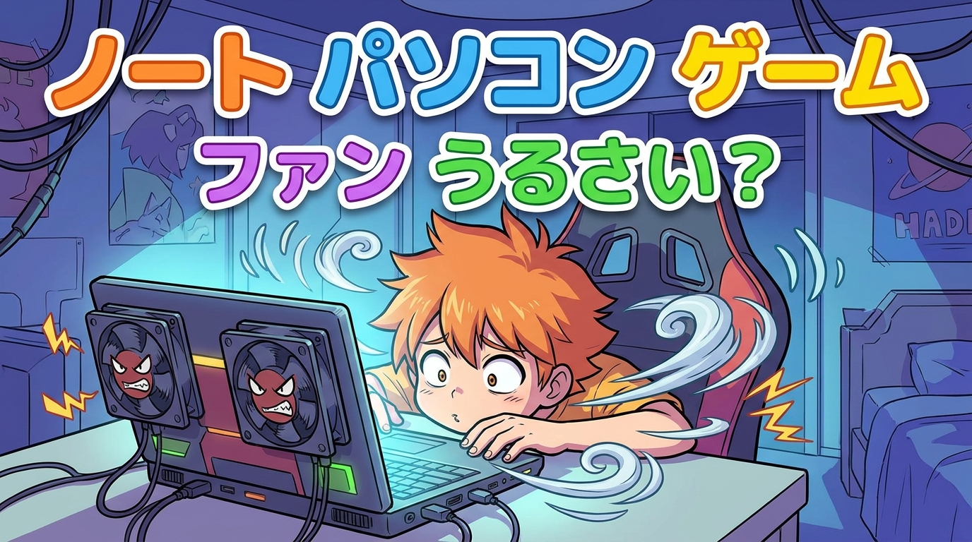 ノート パソコン ゲーム ファン うるさい？