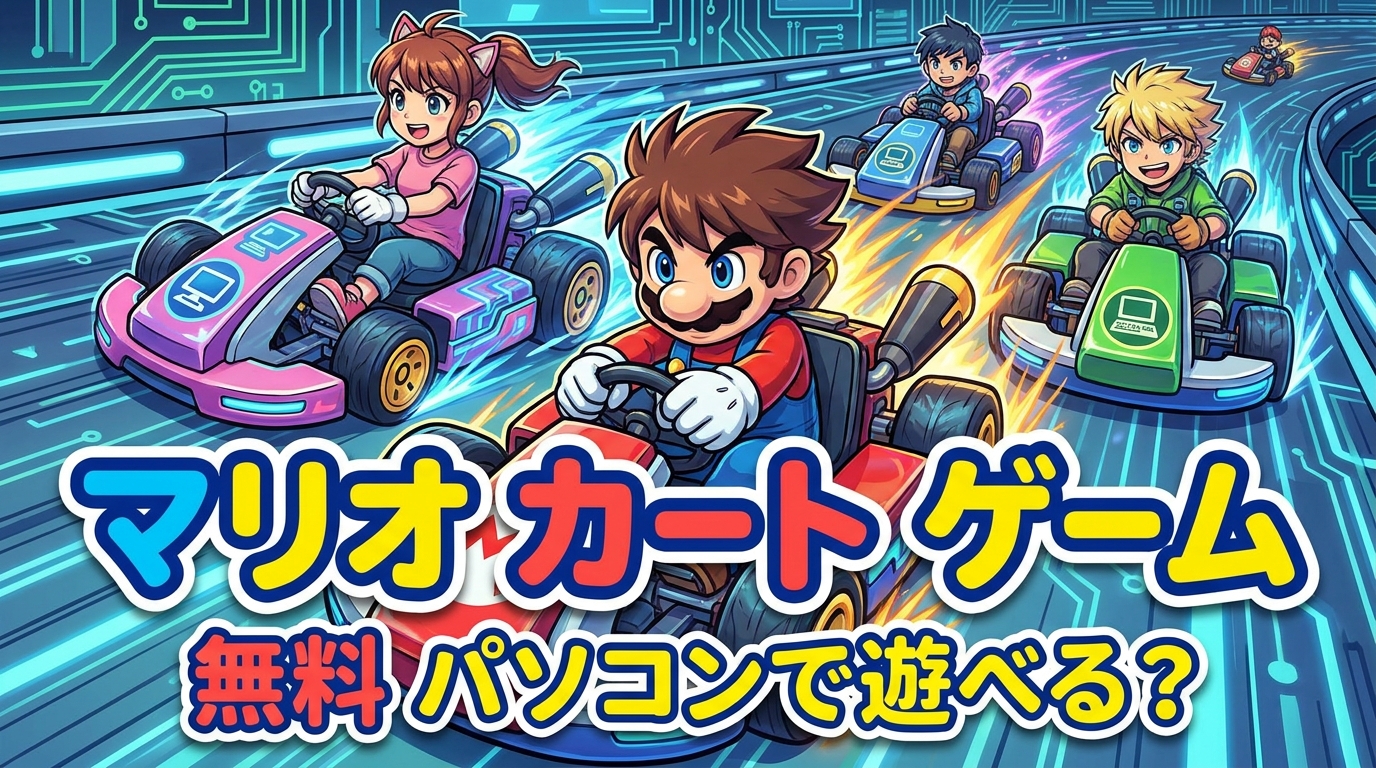 マリオ カート ゲーム 無料 パソコンで遊べる？