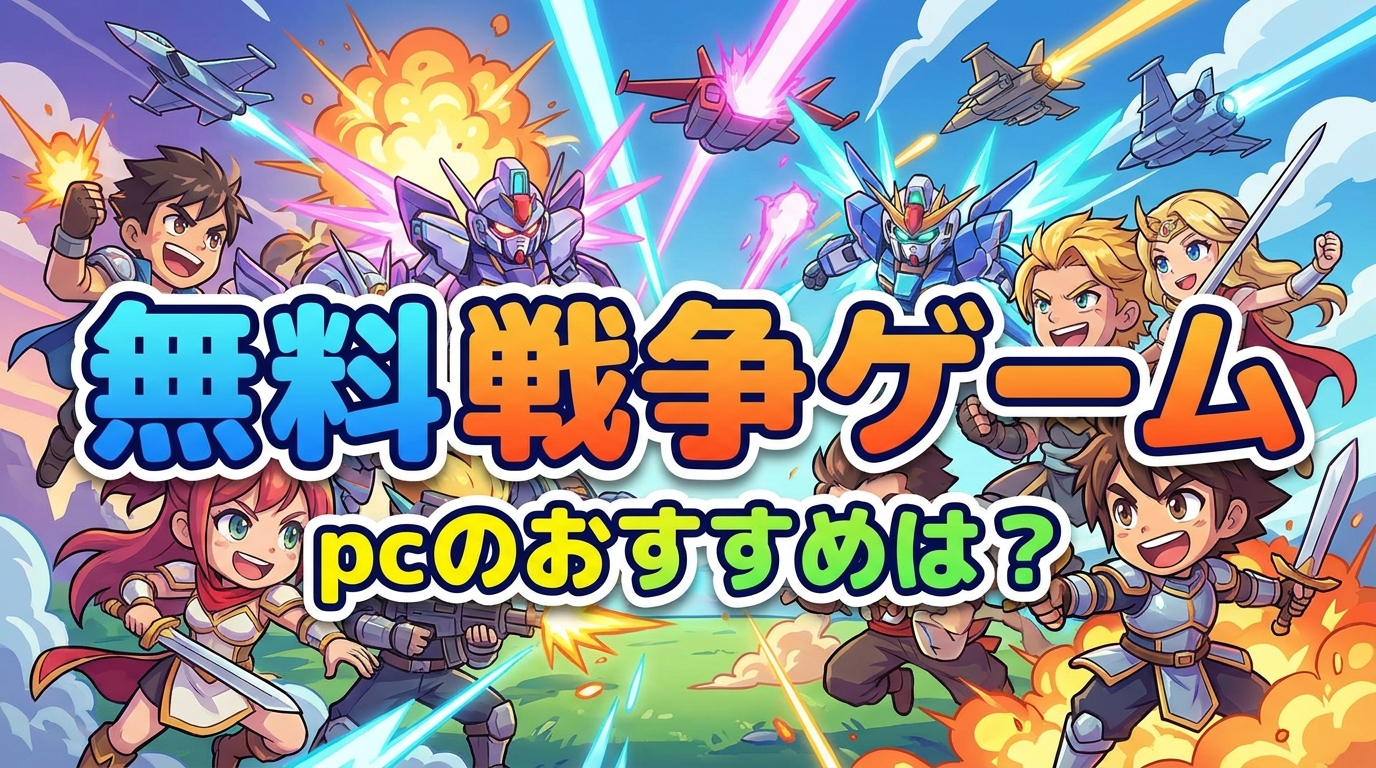無料 戦争 ゲーム pcのおすすめは?