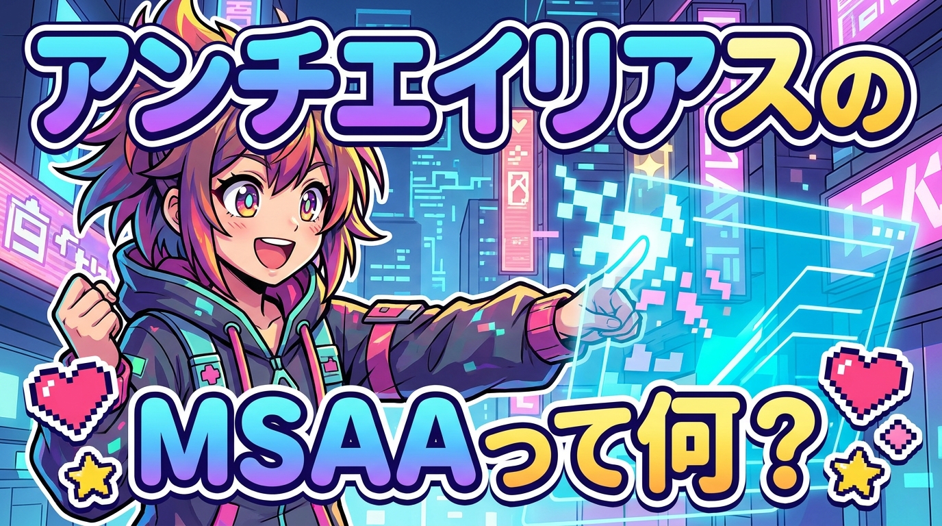 アンチエイリアスのMSAAって何？