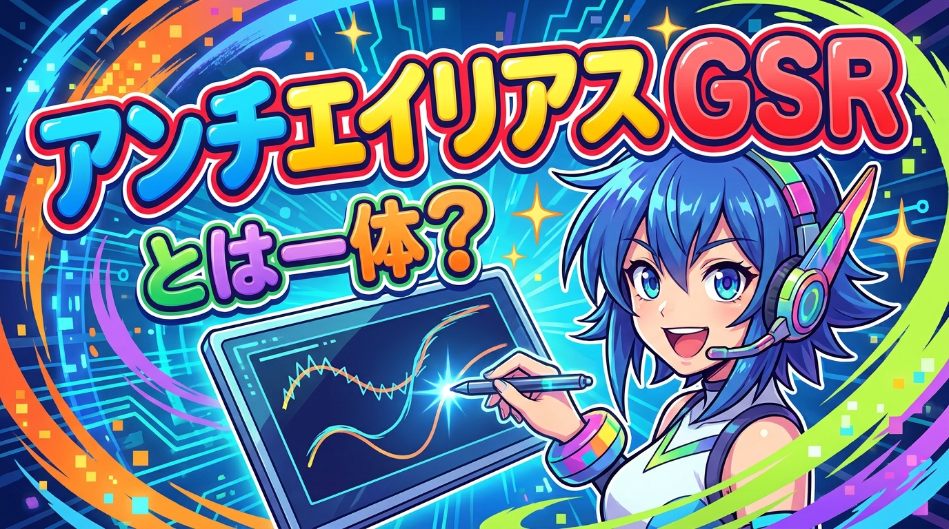 アンチエイリアス gsr とは一体？