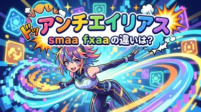 アンチエイリアス smaa fxaa の違いは？