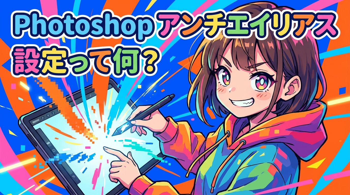 photoshop アンチエイリアス 設定って何？