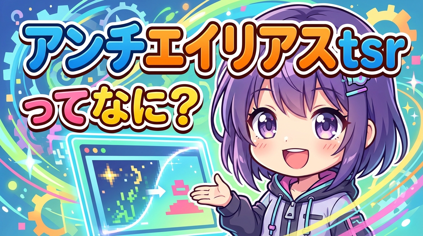 アンチエイリアス tsrってなに？
