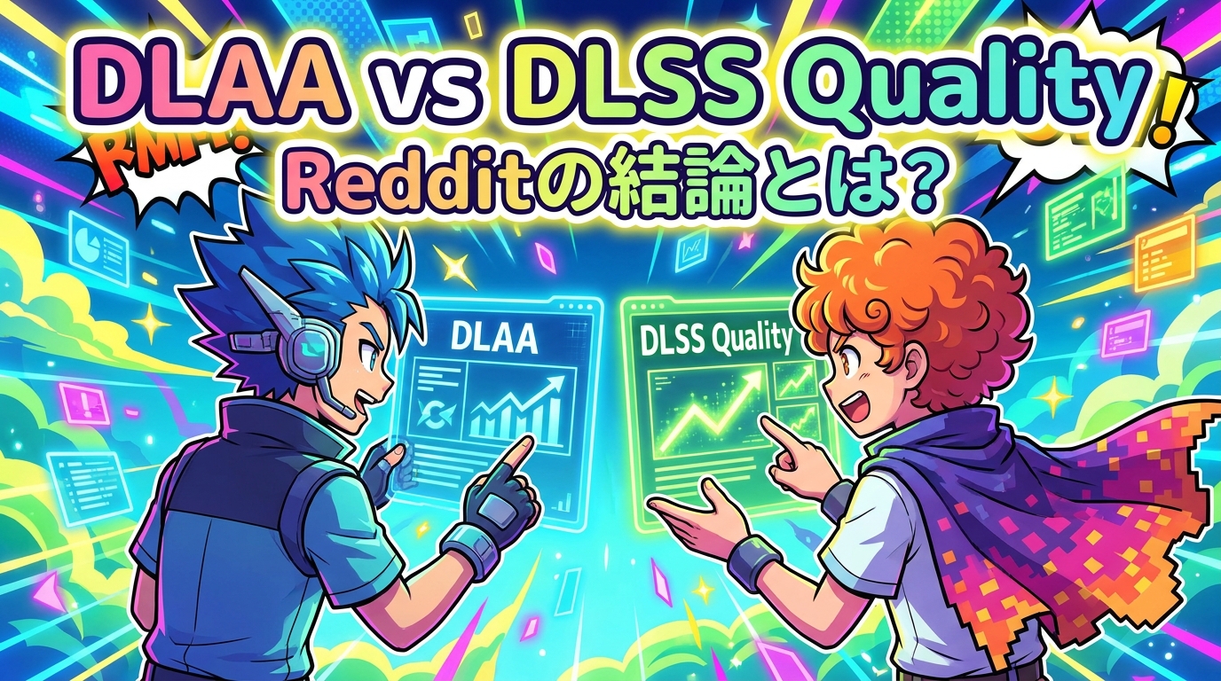 dlaa vs dlss quality redditの結論とは？