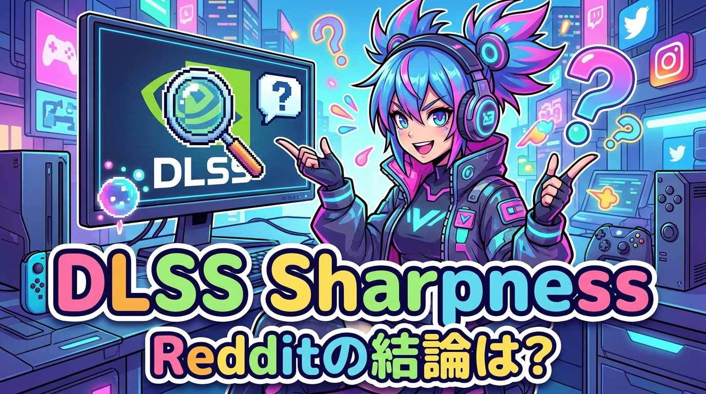 dlss sharpness redditの結論は？