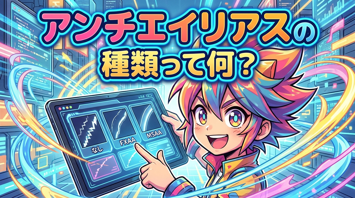 アンチエイリアスの種類って何？