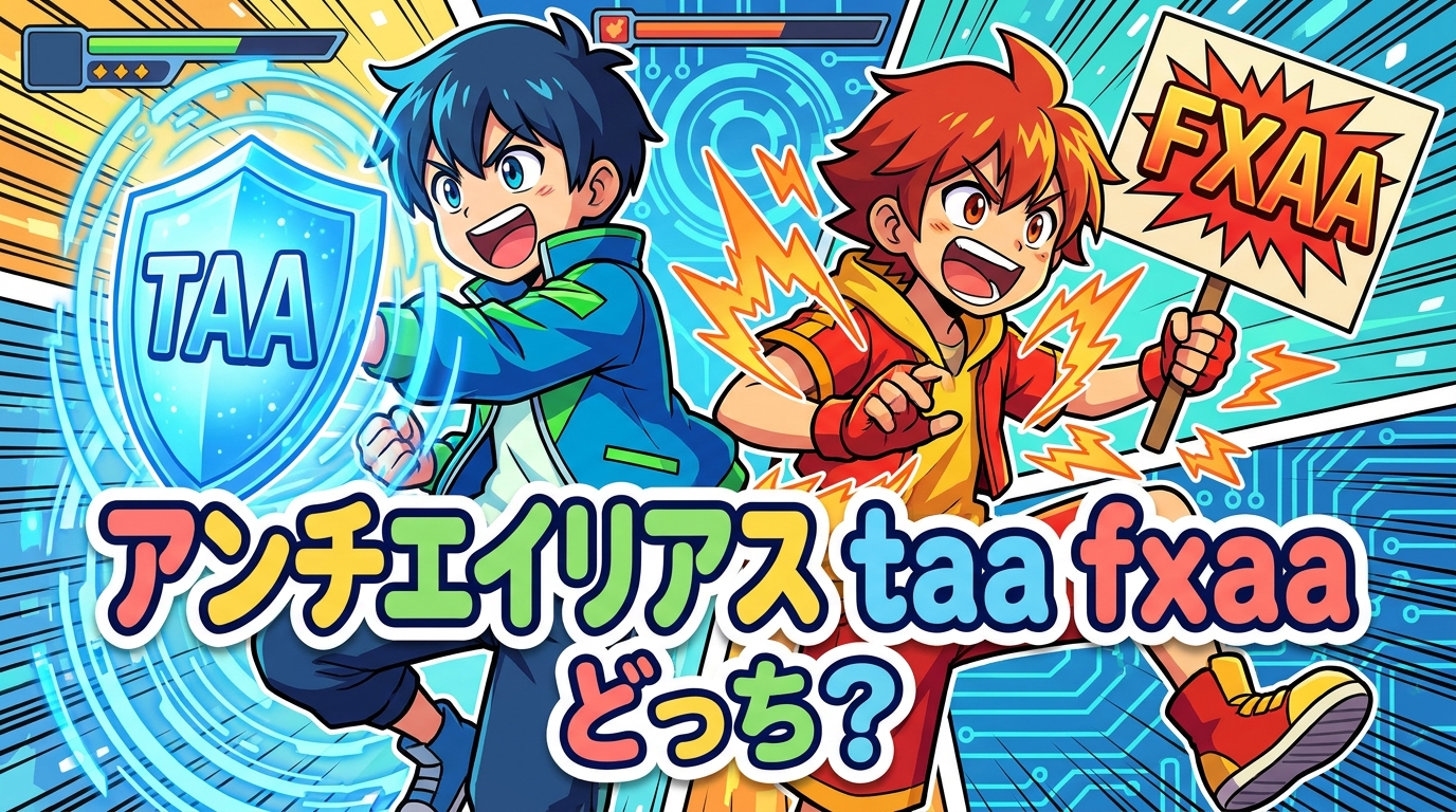 アンチエイリアス taa fxaa どっち？