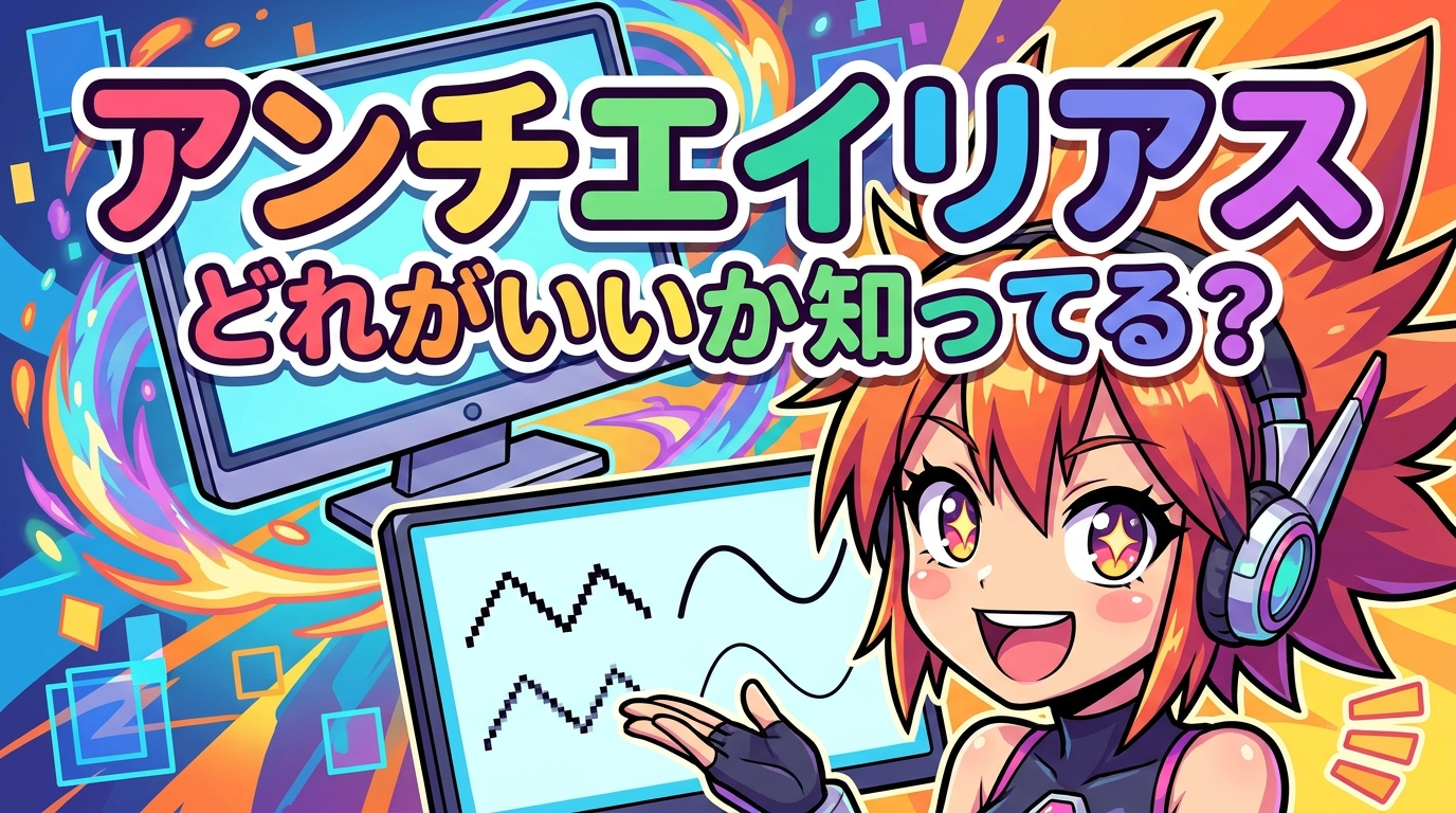 アンチエイリアス どれがいいか知ってる？