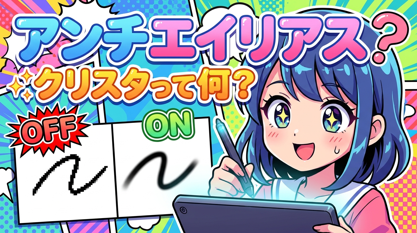 アンチエイリアス クリスタって何？