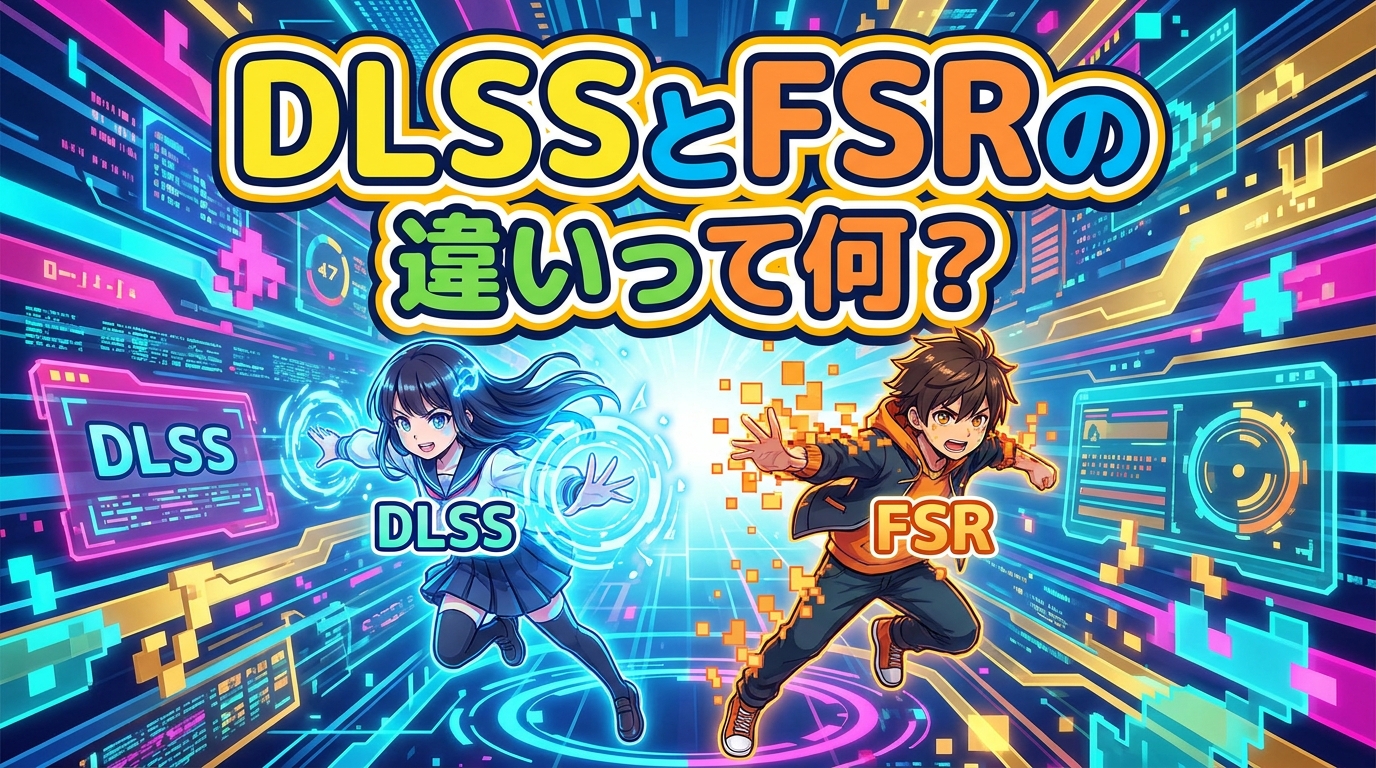dlssとfsrの違いって何？