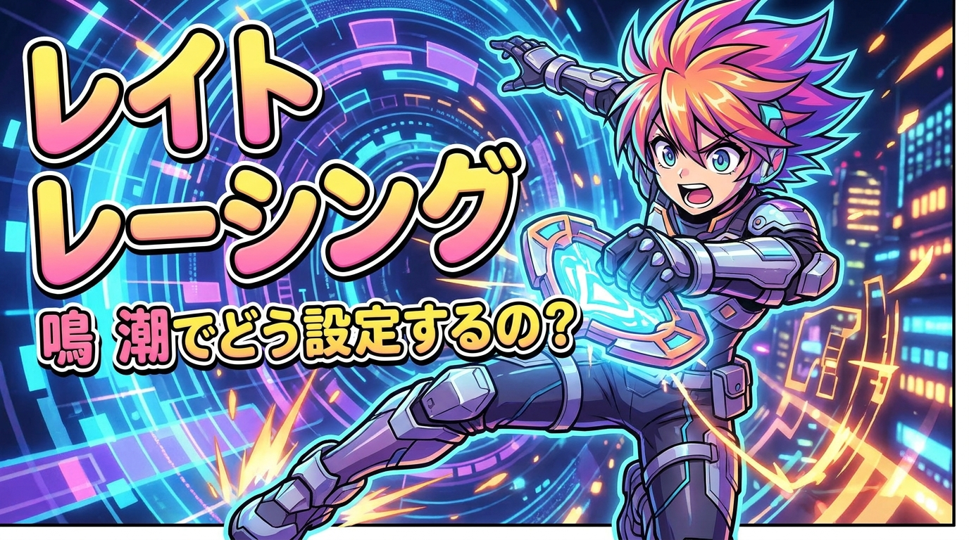 レイト レーシング 鳴 潮でどう設定するの？