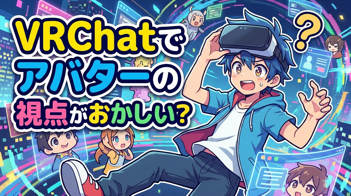 VRChatでアバターの視点がおかしい？