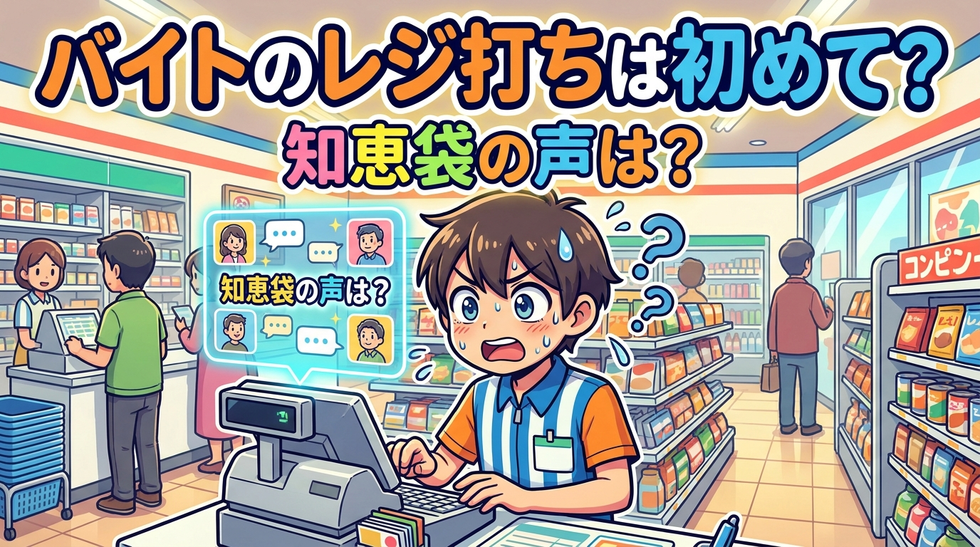 バイトのレジ打ちは初めて？知恵袋の声は？