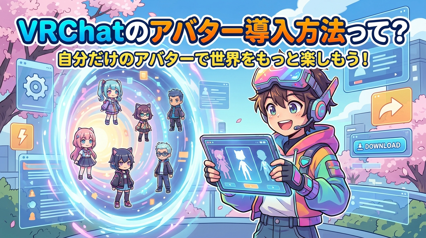VRChatのアバター導入方法って？