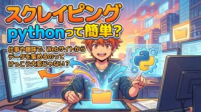 スクレイピング pythonって簡単？