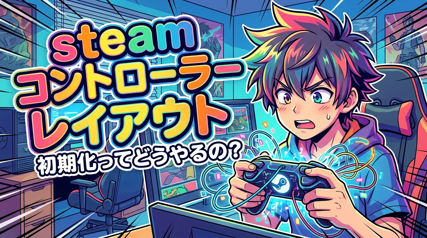 steam コントローラー レイアウト 初期 化ってどうやるの?