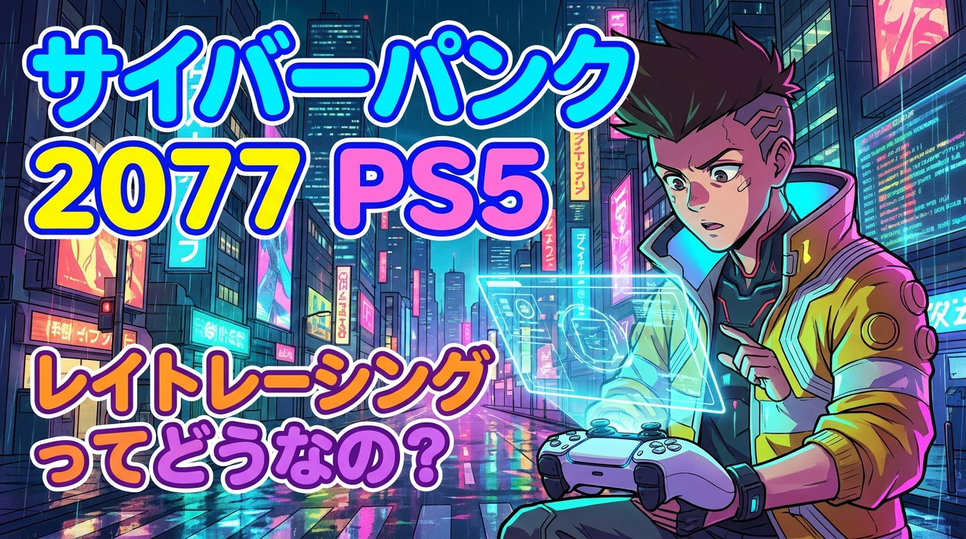 サイバー パンク 2077 ps5 レイト レーシングってどうなの？