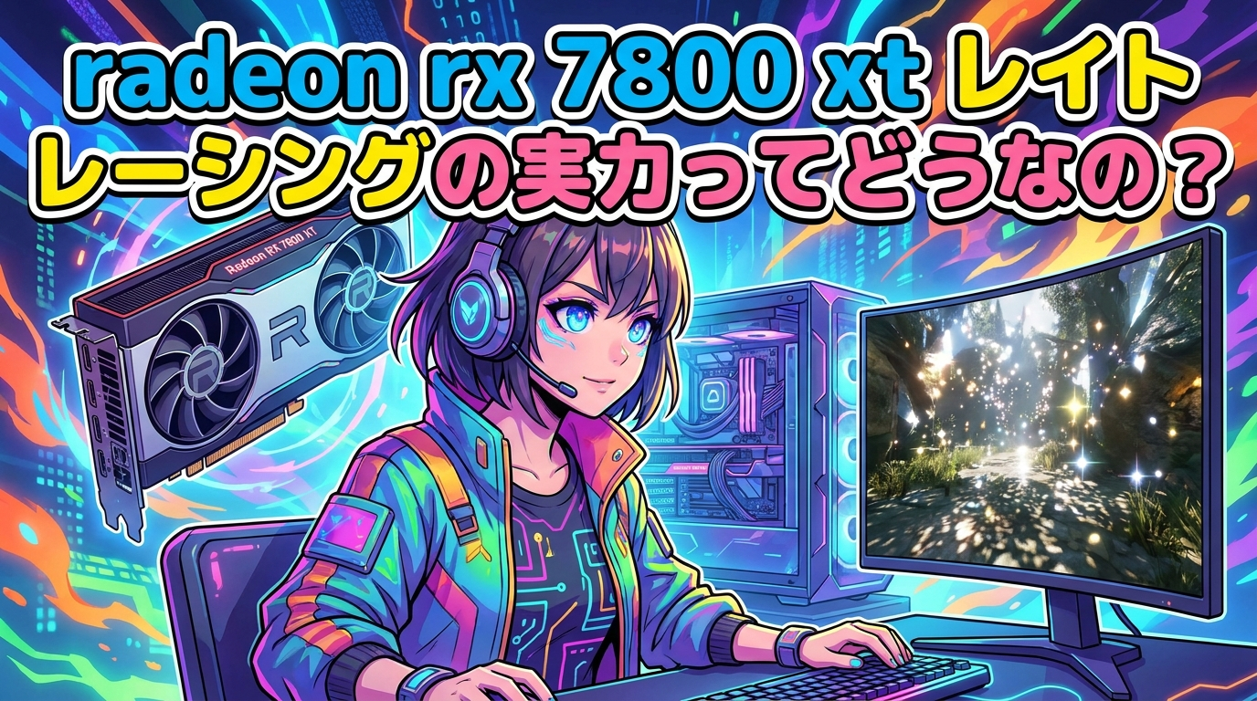 radeon rx 7800 xt レイト レーシングの実力ってどうなの？