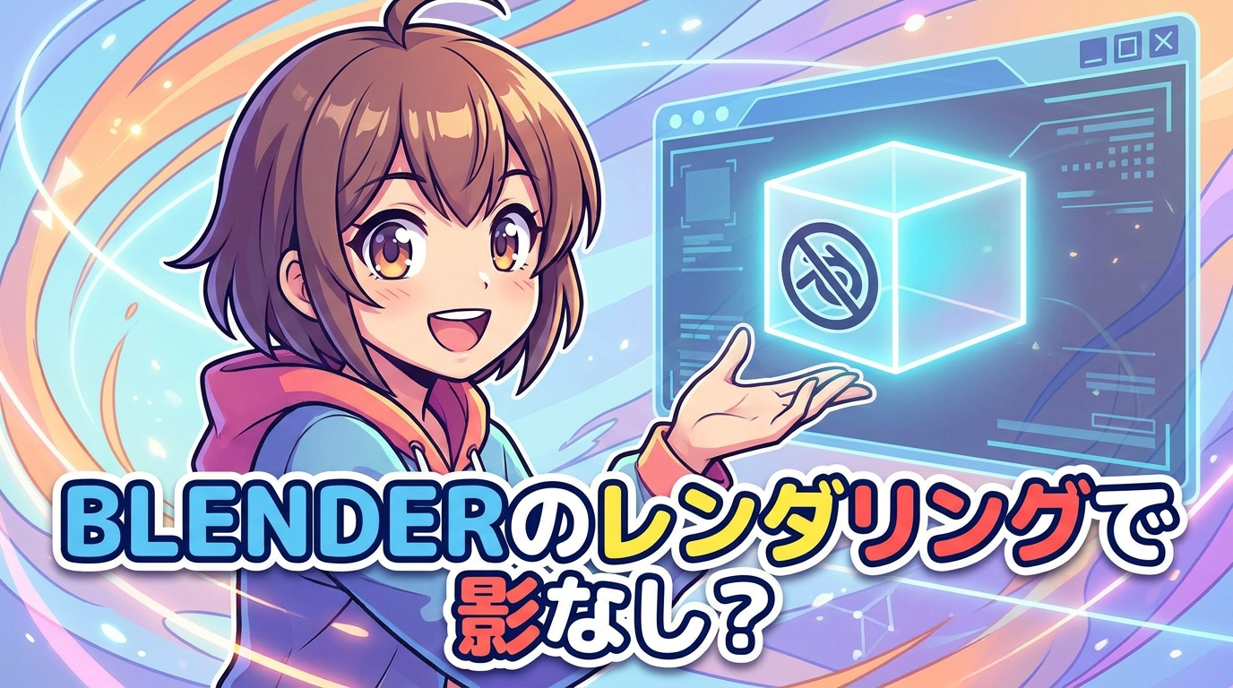 blenderのレンダリングで影なし？