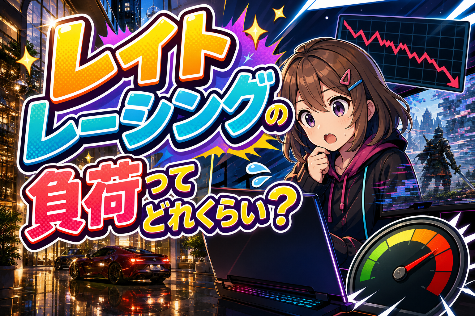 レイト レーシングの負荷ってどれくらい？
