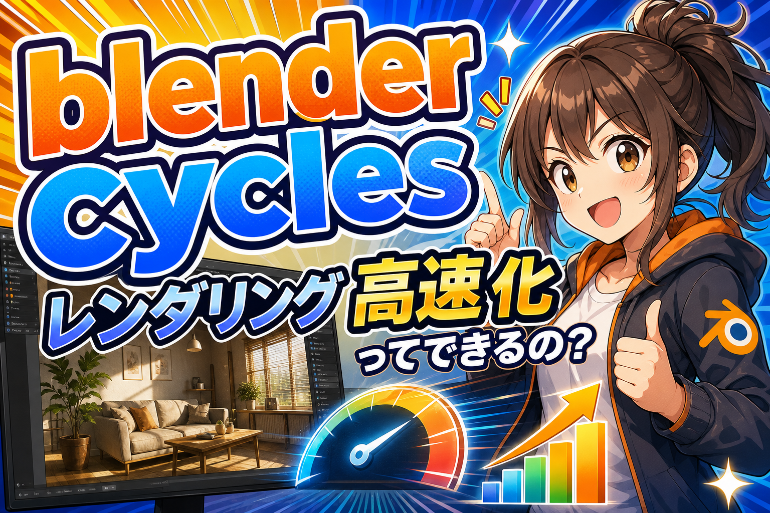blender cycles レンダリング 高速 化ってできるの？