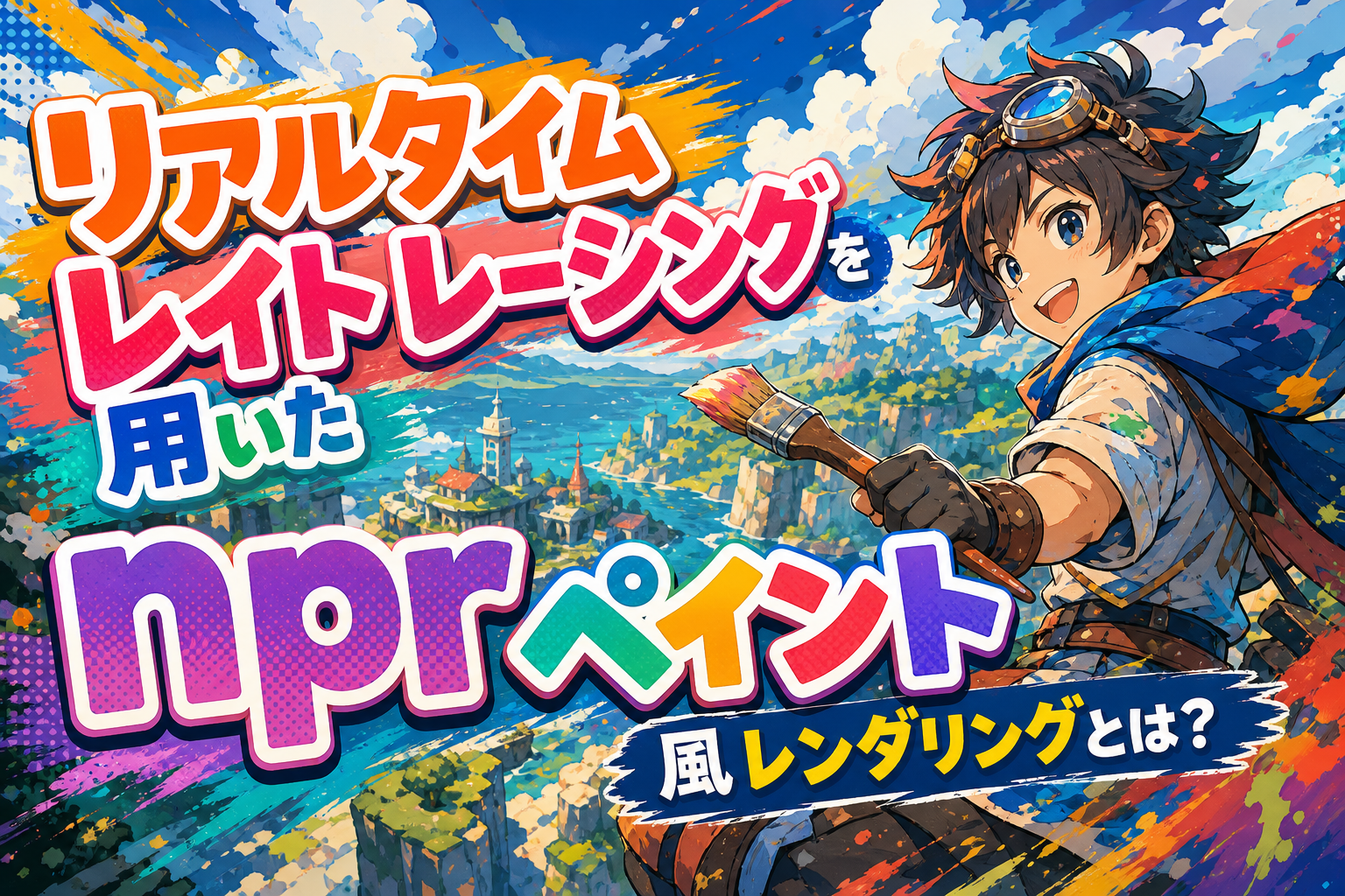 リアルタイム レイト レーシング を 用 いた npr ペイント 風 レンダリングとは？