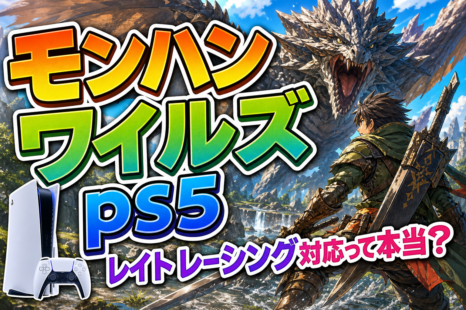 モンハン ワイルズ ps5 レイト レーシング対応って本当？