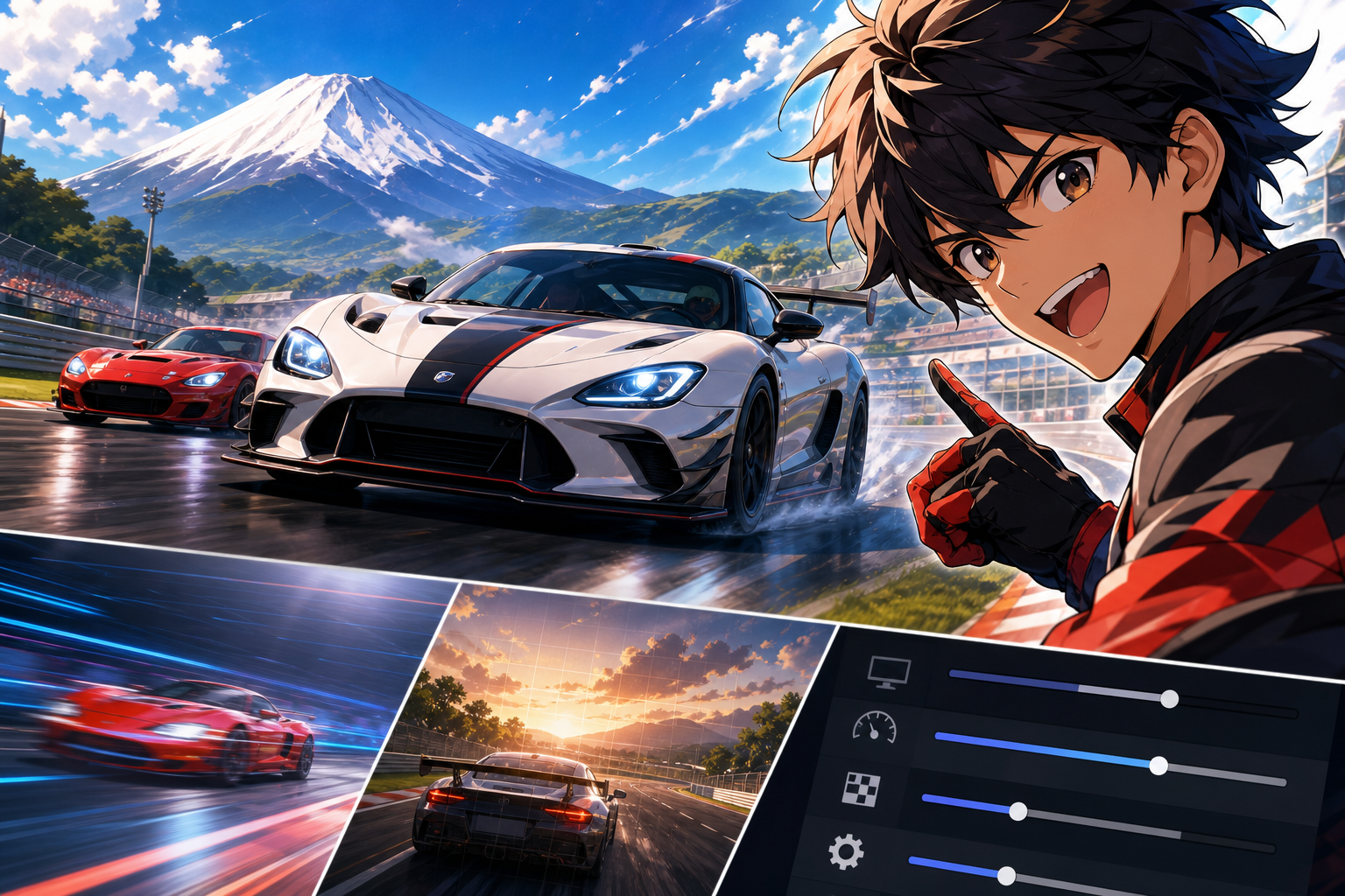 グランツーリスモ 7 フレーム レート レイト レーシングの最適な設定とは？