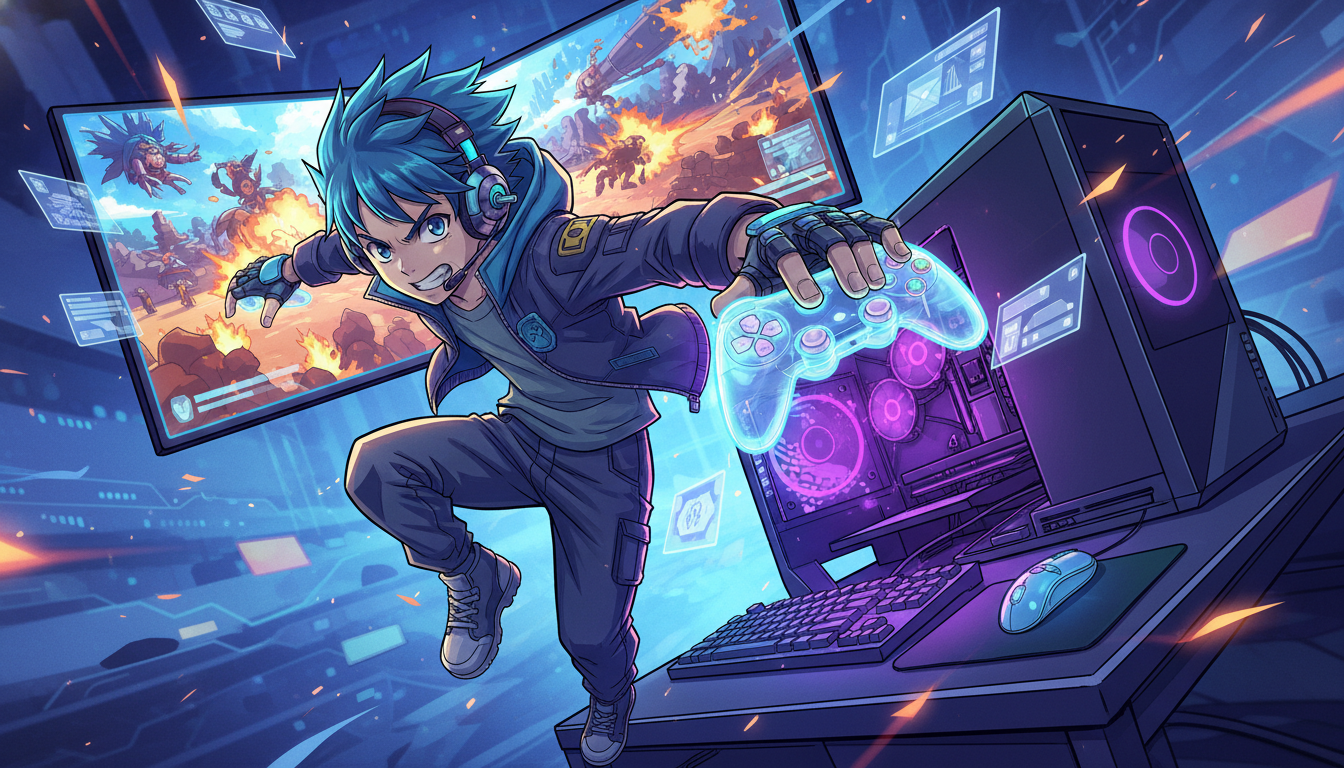 PCゲーム操作に慣れるには約1〜2週間が目安