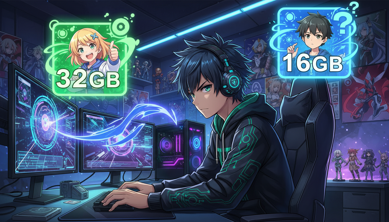 結論：最新ゲームには32GBが安心、16GBは用途次第